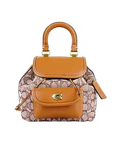 Coach Upcrafted Riya Backpack 21 In Signature Textile Jacquard
