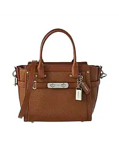 Coach Swagger 21 Saddle Brown Leather Satchel