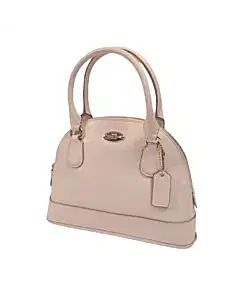 Coach Cora Domed White Leather Satchel