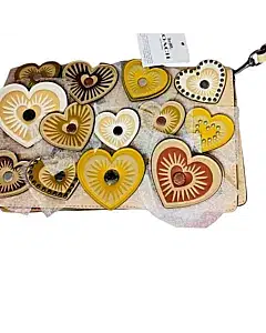 Coach Hayden Hearts Foldover Crossbody Clutch