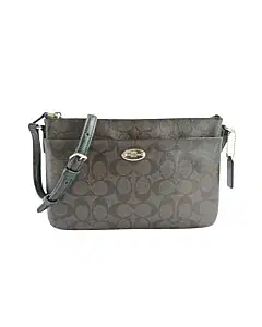 Coach Signature Jacquard Stripe Zip File Bag