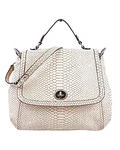 Coach Park Exotic Python Leather Flap Shoulder Bag