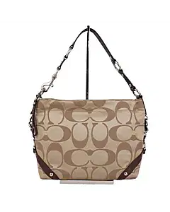 Coach Carly F1250 Jacquard Monogram Hobo Bag