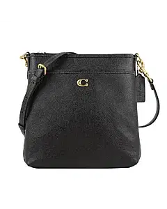 Coach Black Leather Messenger Bag