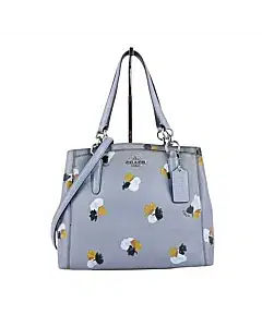 Coach Minetta Crossbody Bag Light Blue With Floral Design