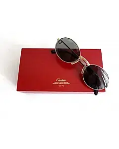 Vintage Cartier Sunglasses 135 Gold and Silver
