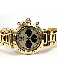 Cartier Pasha Chronograph Yellow Gold Quartz Watch