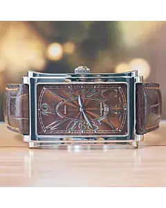 Cuervo Y Sobrinos Prominente Stainless Steel Automatic Watch