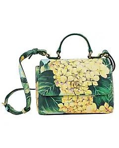 Dolce And Gabbana Floral Small Top Handle Bag