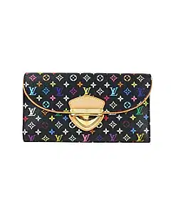 Louis Vuitton Monogram Multicolor Eugenie Wallet Black