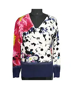 ETRO V-Neck Multicolor Sweater