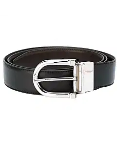 Ermenegildo Zegna Reversible Black and Brown Belt