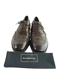 Ermenegildo Zegna Leather Wingtip Oxford Shoes Size / 8.5 US