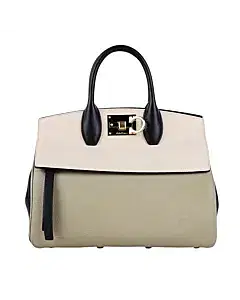 Ferragamo The Studio Two-Tone Tote