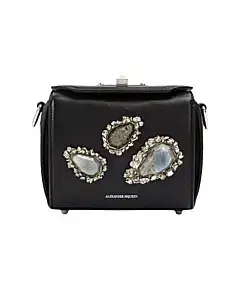 Alexander McQueen Stone Embellished Box Bag