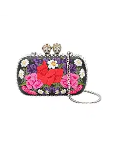 Alexander McQueen King And Queen Floral Clutch