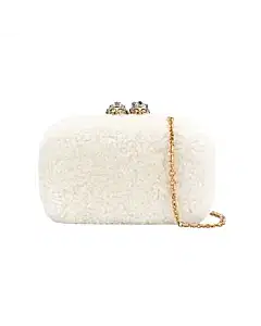 Alexander McQueen King and Queen Skull Clutch