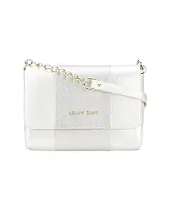 Armani Jeans White Two-tone Shoulder Bag