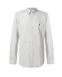 Ralph Lauren Grey Cotton Button-down Collar Shirt