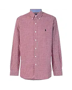 Ralph Lauren White and Red Cotton Gingham Shirt