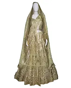 Falguni and Shane Peacock Pastel Green Bridal Lehenga