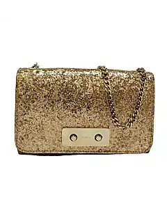 Furla Gold Glitter Crossbody Bag