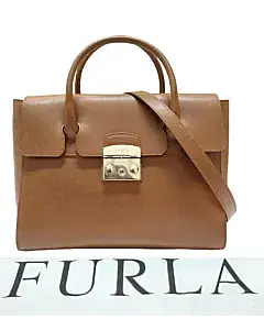 Furla Metropolis Large Leather Satchel