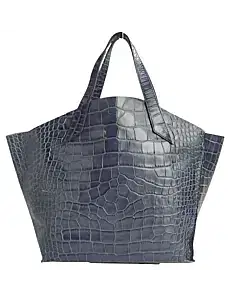Furla Croc Embossed Leather Jucca Tote