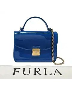 Furla Blue Candy Metropolis Mini Crossbody Bag