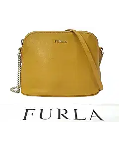 Furla Mustard Yellow Crossbody Bag