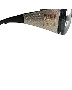 Givenchy Black Sunglasses with Silver Stems