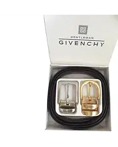 Givenchy Black Belt with Two Buckle