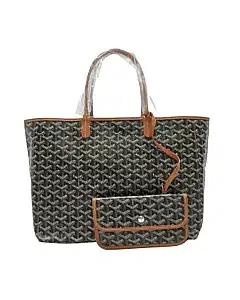 Goyard St.louis Black and Tan Tote Bag