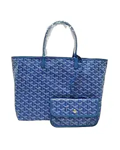 Goyard St.louis Blue Tote Bag
