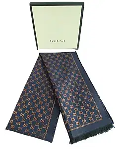 Gucci GG logo jacquard Wool Blend Scarf