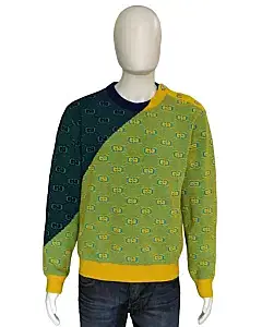 Gucci Wool-Blend GG Jacquard Sweater