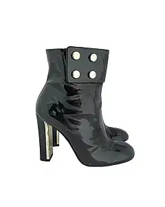 Gucci Patent Leather Ankle Cuffed Boots