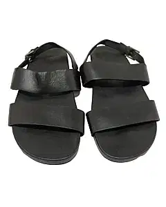 Gucci Mens 368499 Black Leather Sandals