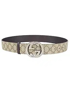 Gucci GG Supreme Canvas Interlocking Belt