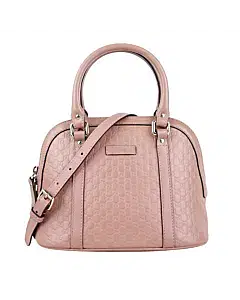 Gucci Pink Microguccissima Leather Dome Bag