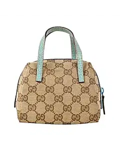 Gucci Zip Around Bowling Bag GG Canvas Mini