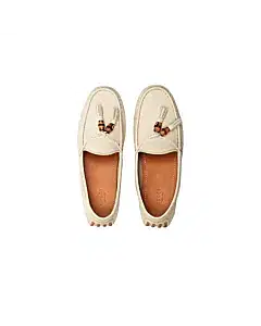 Gucci Cream Hebron Loafers Flats