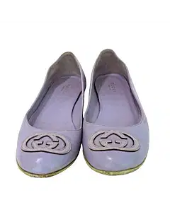 Gucci 184886 Purple Flats