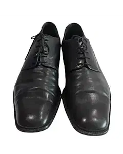 Gucci 132523 Slip On Black Leather Mens Shoes