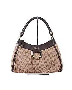 Gucci GG Canvas Abbey D-Ring Beige Hobo