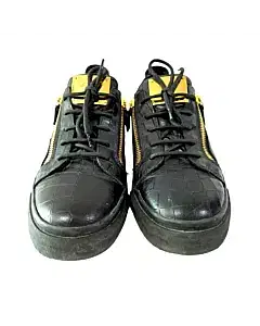 Giuseppe Zanotti Crocodile Embossed Leather Sneakers