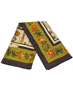Hermes Les Jardiniers du Roy Silk Scarf