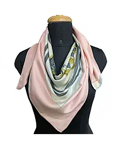 Hermes Brides De Gala Pink Scarf
