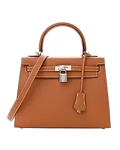 Hermes Kelly 28 Brown Epsom Leather