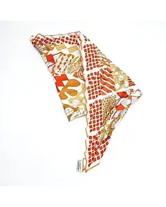 Hermes silk pleated scarf